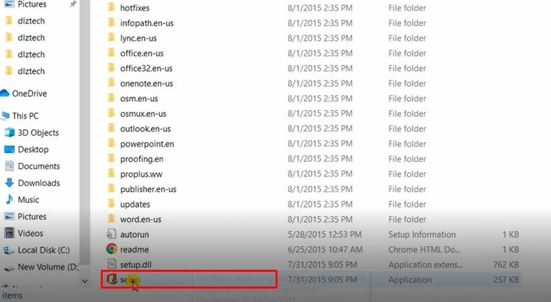 Mở thư mục cài đặt, chạy Setup.exe với quyền Administrator