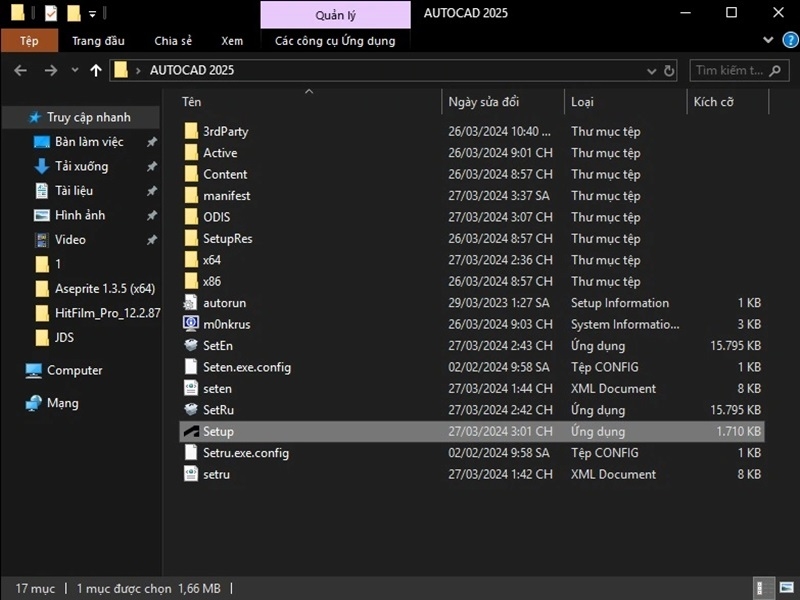 Mở Setup.exe, chờ hệ thống chuẩn bị trước khi giao diện cài đặt hiện ra