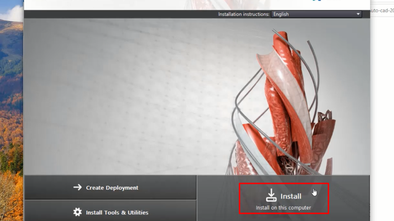 Trên giao diện cài đặt, nhấn Install để bắt đầu cài đặt