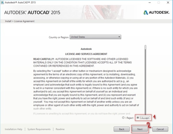 Đọc điều khoản, tích chọn "I Accept", nhấn "Next" để tiếp tục cài đặt