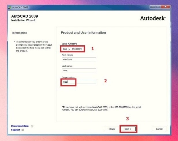 Nhập serial "666-69696969", nhấn "Next" và chọn "Yes" để tiếp tục