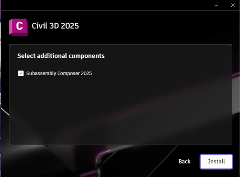 Chọn tính năng cần thiết rồi nhấn Install để cài đặt