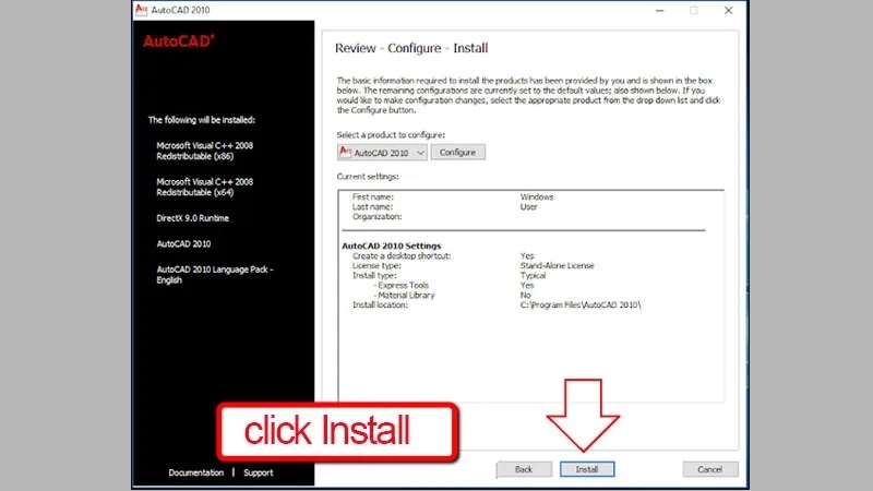 Nhấn Install để cài đặt, xác nhận Yes nếu cần và chờ quá trình hoàn tất