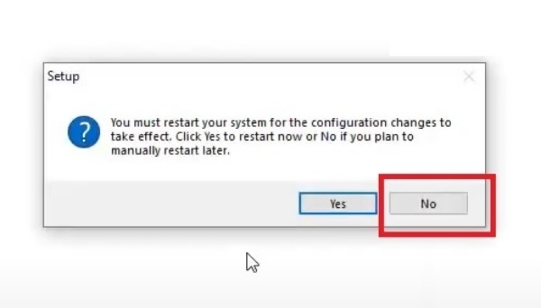 Nhấn "Launch Now" để mở Autocad 2018, chọn "No" nếu có yêu cầu restart