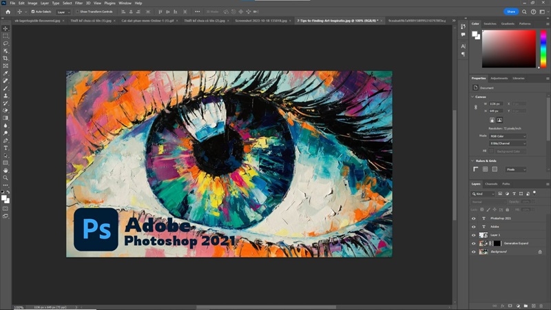 Photoshop CC 2021 nâng cấp AI, Select Subject, RAW, GPU, Content-Aware